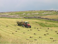 Lifting hay bales